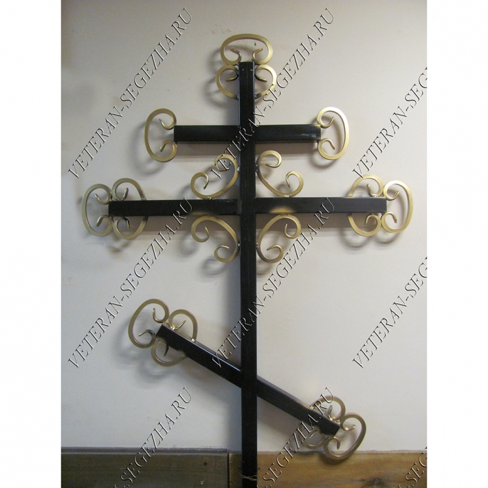 Металлический крест кованый к-1 40х40