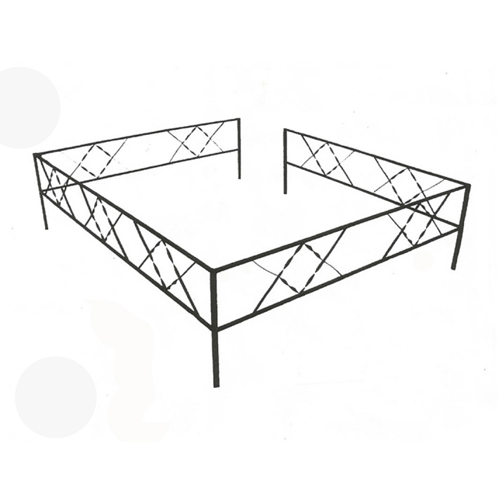 Металлическая ограда из профиля № 7